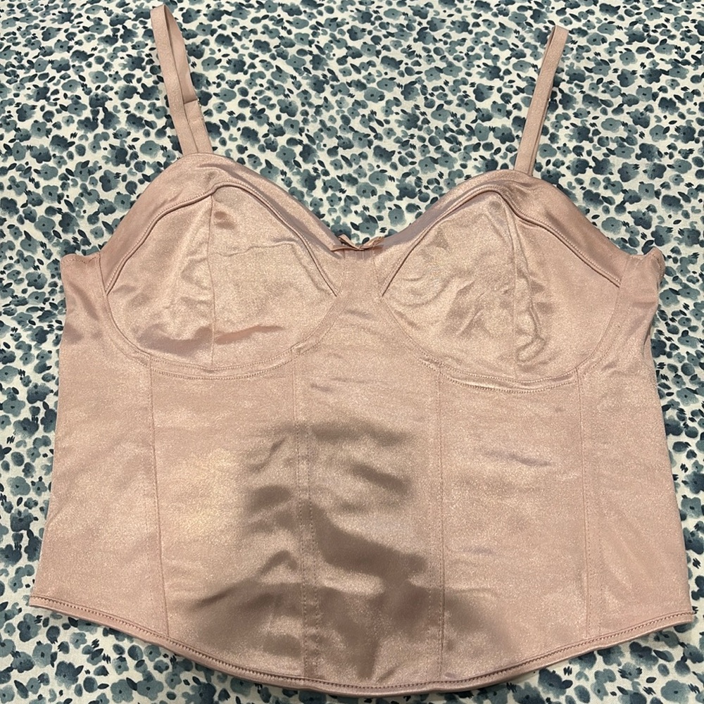 H&M Bustier Dusty Rose Top